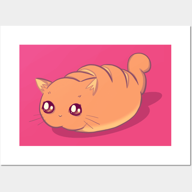 Loaf Cat Wall Art by LVBart